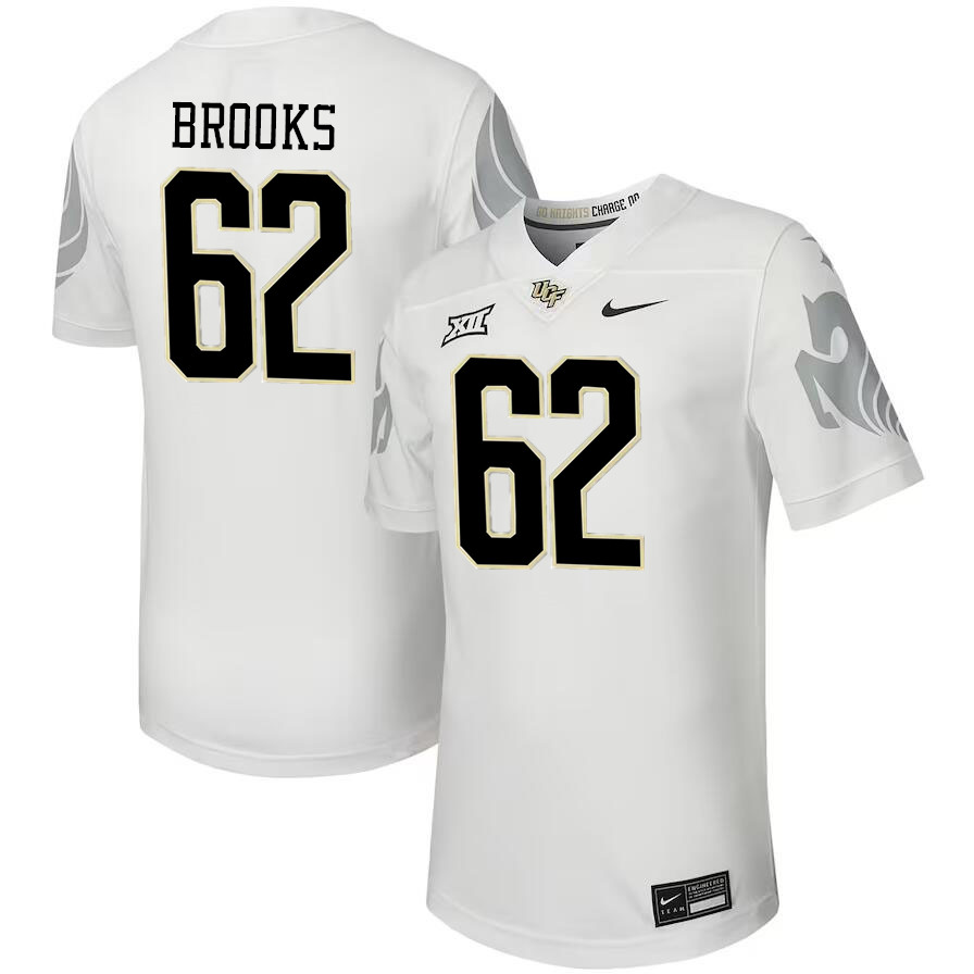 Men #62 Jabari Brooks UCF Knights Big 12 Conference College Football Jerseys Stitched-Black